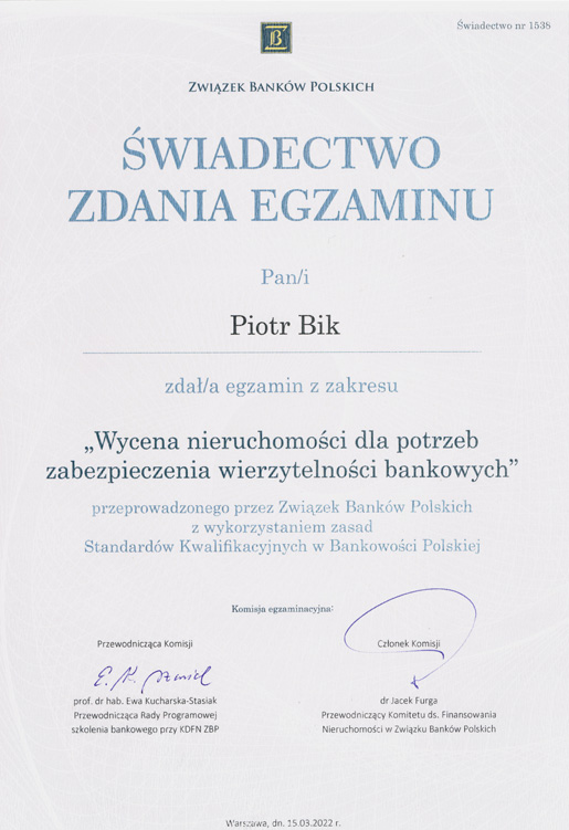 wycena nieruchomości małopolska Piotr Bik pbwycena.pl